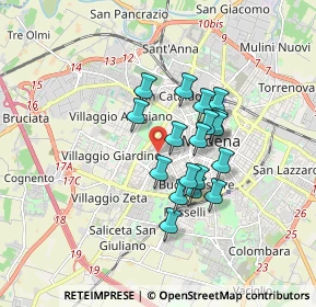 Mappa Strada San Faustino, 41124 Modena MO, Italia (1.31056)