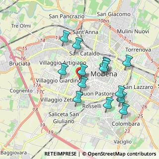 Mappa Strada San Faustino, 41124 Modena MO, Italia (1.68571)