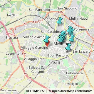 Mappa Strada San Faustino, 41124 Modena MO, Italia (1.56929)