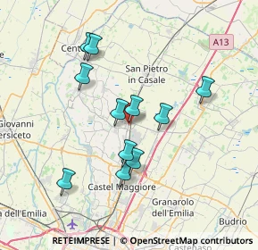 Mappa 40016 San Giorgio di Piano BO, Italia (6.53091)