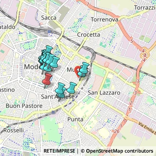 Mappa Via Angelo Catelani, 41121 Modena MO, Italia (0.8675)