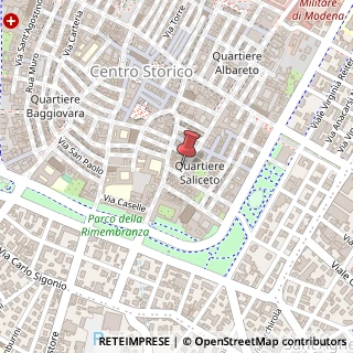 Mappa Corso Canalgrande, 5, 41121 Modena, Modena (Emilia Romagna)