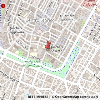 Mappa Via Saragozza, 99, 41121 Modena, Modena (Emilia Romagna)