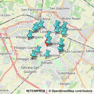 Mappa Via Orazio Vecchi, 41121 Modena MO, Italia (1.4885)