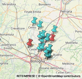 Mappa 40016 San Giorgio di Piano BO, Italia (9.7945)