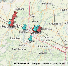 Mappa Via V. Padovani, 41124 Modena MO, Italia (12.82636)