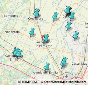 Mappa Via Astengo, 40017 San Giovanni in Persiceto BO, Italia (9.7185)