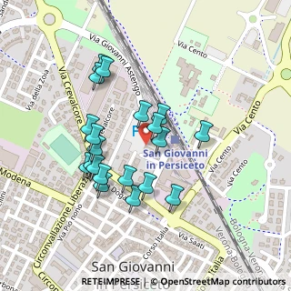 Mappa Via Astengo, 40017 San Giovanni in Persiceto BO, Italia (0.207)