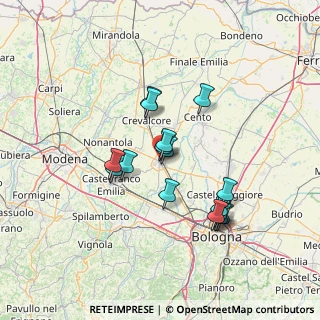 Mappa Via Astengo, 40017 San Giovanni in Persiceto BO, Italia (11.94188)