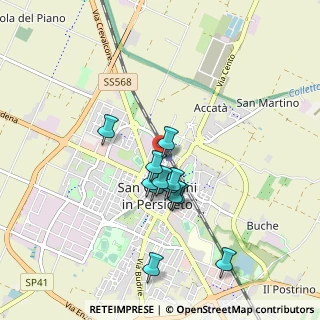 Mappa Via Astengo, 40017 San Giovanni in Persiceto BO, Italia (0.74333)