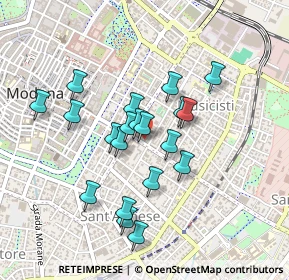 Mappa Via J.Peri, 41122 Modena MO, Italia (0.3875)