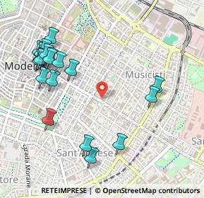 Mappa Via J.Peri, 41122 Modena MO, Italia (0.607)