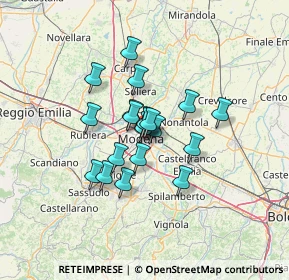 Mappa Via J.Peri, 41122 Modena MO, Italia (9.042)