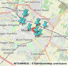 Mappa Via J.Peri, 41122 Modena MO, Italia (1.16455)
