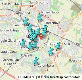 Mappa Via J.Peri, 41122 Modena MO, Italia (1.24056)