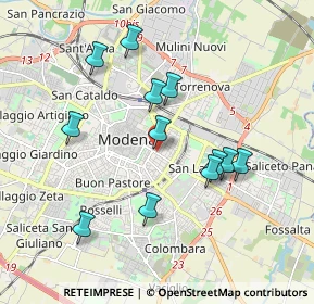 Mappa Via J.Peri, 41122 Modena MO, Italia (1.78333)