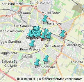 Mappa Via J.Peri, 41122 Modena MO, Italia (1.05944)