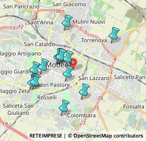 Mappa Via J.Peri, 41122 Modena MO, Italia (1.66846)