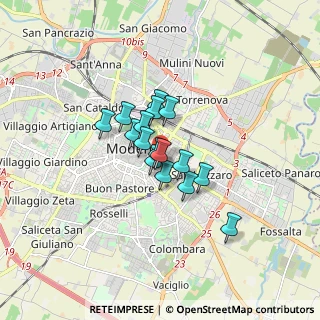 Mappa Via J.Peri, 41122 Modena MO, Italia (1.03125)