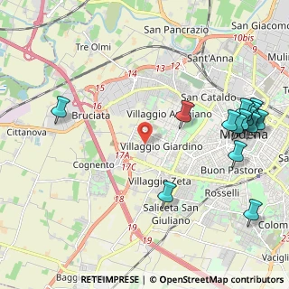 Mappa Via Rondelli Germiniano, 41126 Modena MO, Italia (2.8)