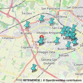 Mappa Via Rondelli Germiniano, 41126 Modena MO, Italia (2.515)