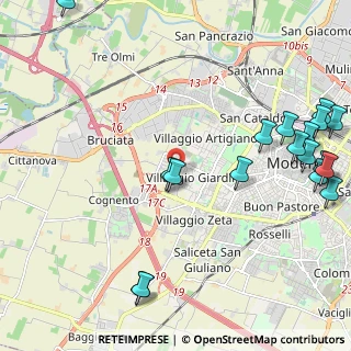 Mappa Via Rondelli Germiniano, 41126 Modena MO, Italia (2.98444)