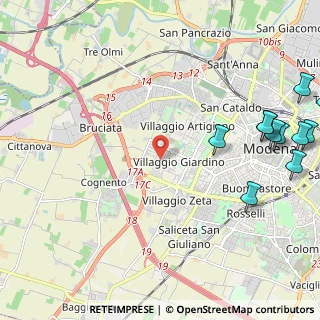 Mappa Via Rondelli Germiniano, 41126 Modena MO, Italia (3.24273)
