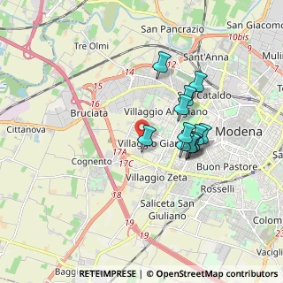 Mappa Via Rondelli Germiniano, 41126 Modena MO, Italia (1.47083)