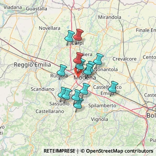 Mappa Via Rondelli Germiniano, 41126 Modena MO, Italia (10.12286)