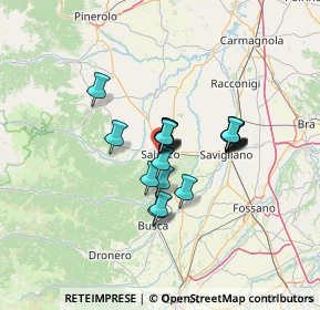 Mappa Via Monsignore Savio, 12037 Saluzzo CN, Italia (9.01)