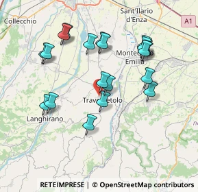 Mappa Via Alcide De Gasperi, 43029 Traversetolo PR, Italia (7.3975)