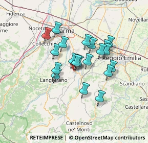 Mappa Via Alcide De Gasperi, 43029 Traversetolo PR, Italia (10.7765)