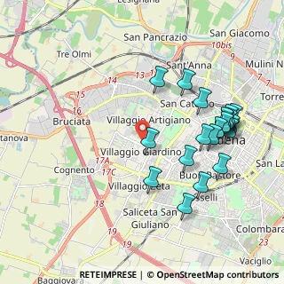Mappa Viale Isacco Newton, 41100 Modena MO, Italia (2.13)