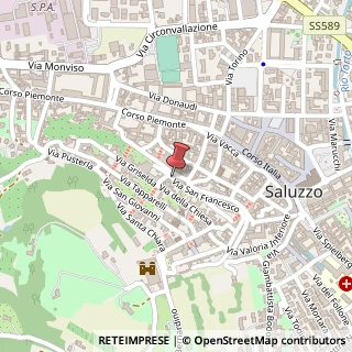 Mappa Via San Francesco d'Assisi, 21, 12037 Saluzzo, Cuneo (Piemonte)