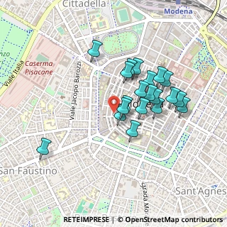 Mappa Via San Giacomo, 41121 Modena MO, Italia (0.3835)