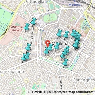 Mappa Via San Giacomo, 41121 Modena MO, Italia (0.497)