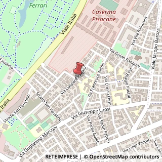 Mappa Via Gregorio Lambrakis, 21, 41124 Modena, Modena (Emilia Romagna)