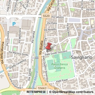 Mappa Via Gorena, 21, 12038 Savigliano, Cuneo (Piemonte)