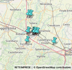 Mappa Ipercoop I Portali, 41122 Modena MO, Italia (7.54083)