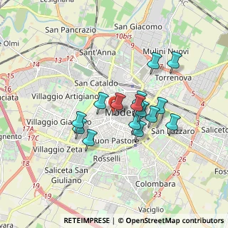 Mappa 41100 Modena MO, Italia (1.398)