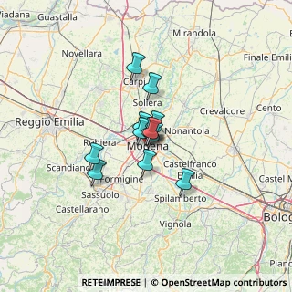 Mappa 41100 Modena MO, Italia (7.28917)