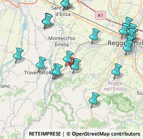 Mappa Strada Provinciale, 42020 Quattro Castella RE, Italia (9.9125)