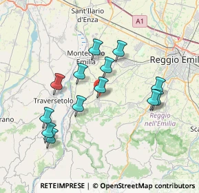 Mappa Strada Provinciale, 42020 Quattro Castella RE, Italia (6.96385)