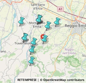 Mappa Strada Provinciale, 42020 Quattro Castella RE, Italia (6.47417)