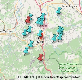Mappa Via Roccagrimalda Loc. campone, 15076 Ovada AL, Italia (6.6075)