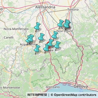 Mappa Via Roccagrimalda Loc. campone, 15076 Ovada AL, Italia (11.39308)