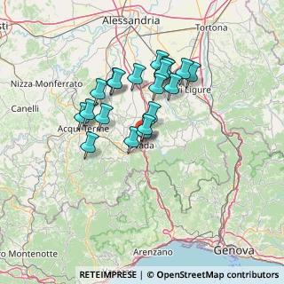 Mappa Via Roccagrimalda Loc. campone, 15076 Ovada AL, Italia (11.6855)