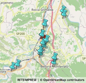 Mappa Via Roccagrimalda Loc. campone, 15076 Ovada AL, Italia (1.72214)