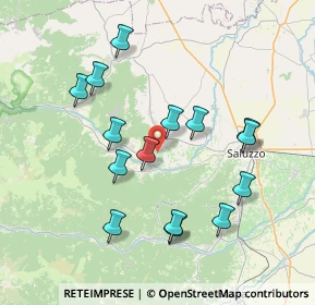 Mappa Via Valle Po, 12036 Revello CN, Italia (7.46867)