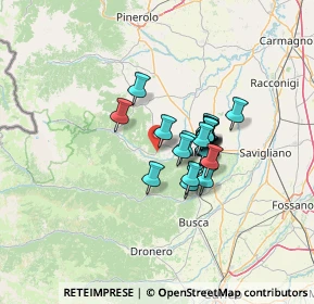 Mappa Via Valle Po, 12036 Revello CN, Italia (9.013)